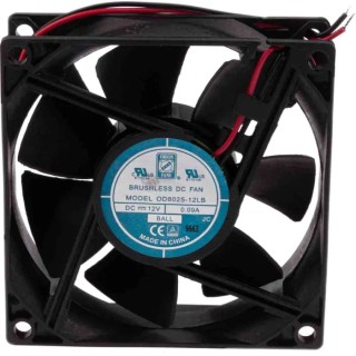 RS PRO High-Performance Brushless Ball Bearing Axial Fan 80 mm x 80 mm x 25 mm 12V DC 960 mW 2100 RPM Model 541-5031