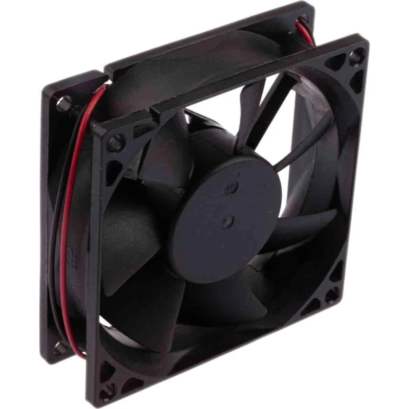 RS PRO Axial Fan 12V DC Brushless Ball Bearing 68 m³/h Air Flow 1.8 W Power 3100 RPM 80 mm Square Frame 541-5053