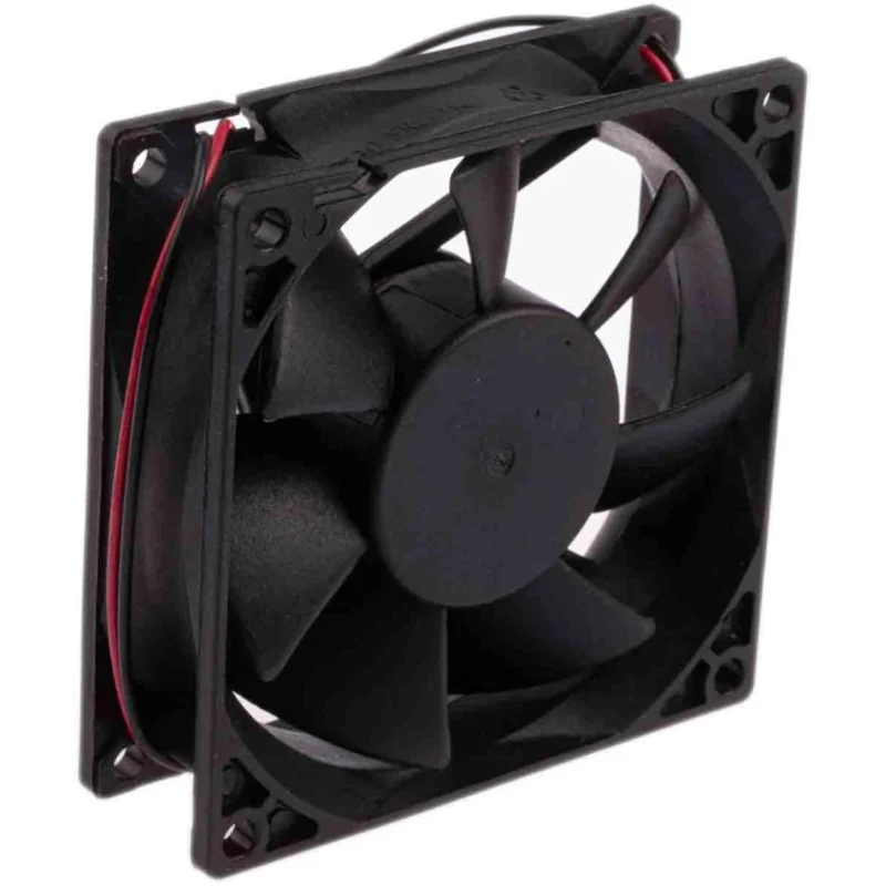 RS PRO Axial Fan 12V DC 52.7 m³/h 1.45 W 130 mA 80mm x 80mm x 25mm 2500rpm Ball Bearing 541-5047