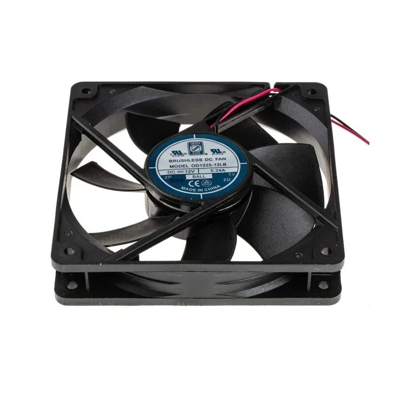 RS PRO Axial Fan 12V DC 3 W 240 mA 1800 RPM 120 mm Square Frame Ball Bearing 541-5097