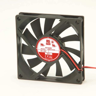 RS PRO Axial Fan 24V DC, 2.4 W, 2000 RPM, Ball Bearing, 80 mm x 80 mm x 15 mm 541-5255