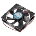 RS PRO Axial Fan 12V DC 5W 370mA 2200RPM 151.2 m³/h Airflow 120 mm Square Frame Ball Bearing 541-5110