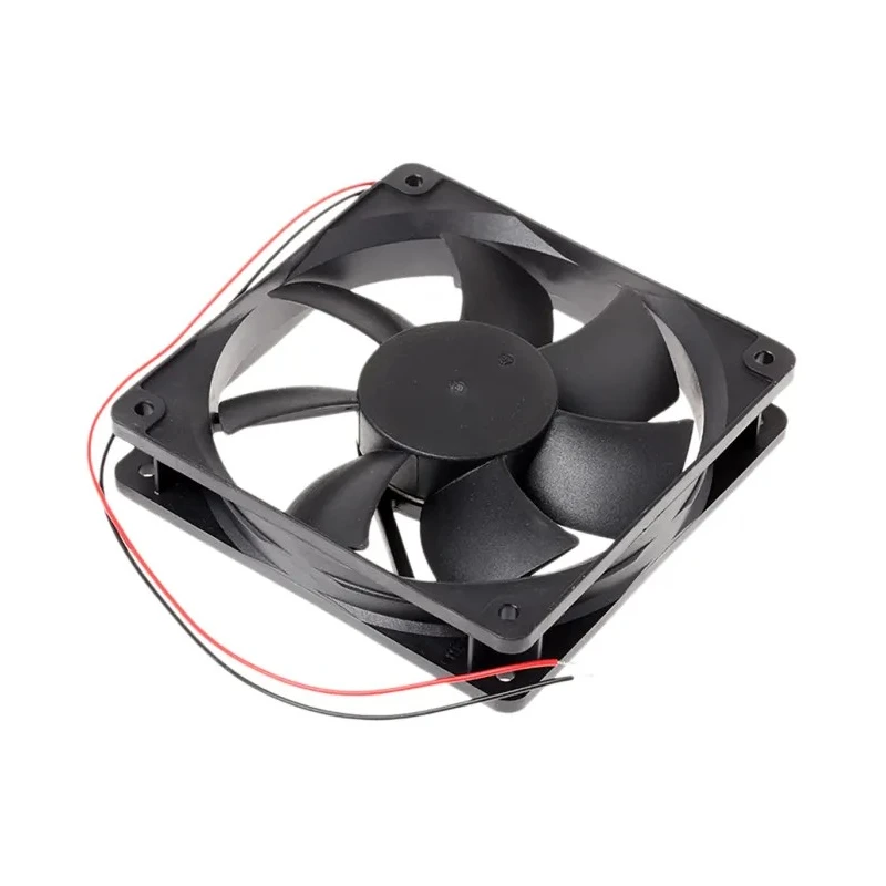 RS PRO Axial Fan 12V DC 5W 370mA 2200RPM 151.2 m³/h Airflow 120 mm Square Frame Ball Bearing 541-5110