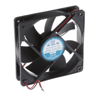 RS PRO High-Performance Brushless DC Ball Bearing Axial Fan 12V DC, 4 W, 141 m³/h, 2050 RPM, 120mm Frame 541-5104