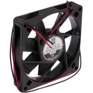 RS PRO Axial Fan 24V DC 3.6W 80 mA 39.1 m³/h 80 mm Square Frame Ball Bearing 541-5261