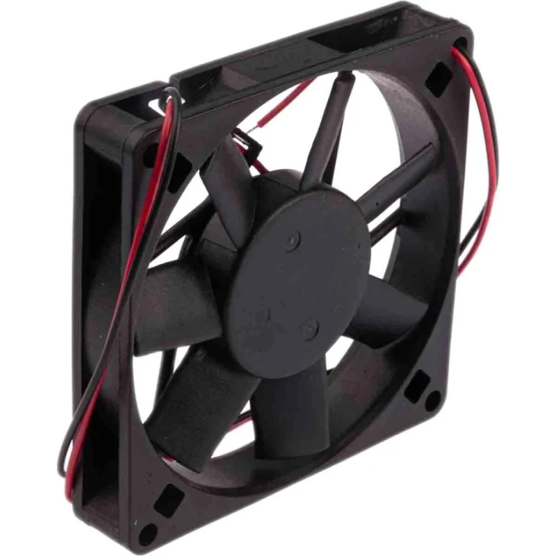 RS PRO Axial Fan 24V DC 3.6W 80 mA 39.1 m³/h 80 mm Square Frame Ball Bearing 541-5261