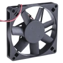 RS PRO Axial Fan 24V DC 51 m³/h Airflow 4.6W Power 3200 RPM Speed Ball Bearing 80mm x 80mm x 15mm 541-5277