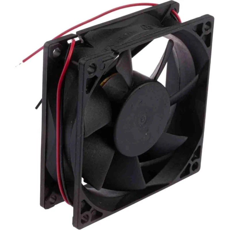 RS PRO Axial Fan, 24V DC, 26 CFM Air Flow, 960 mW Power Consumption, 2100 RPM, Ball Bearing, 80 mm Square Frame 541-5283