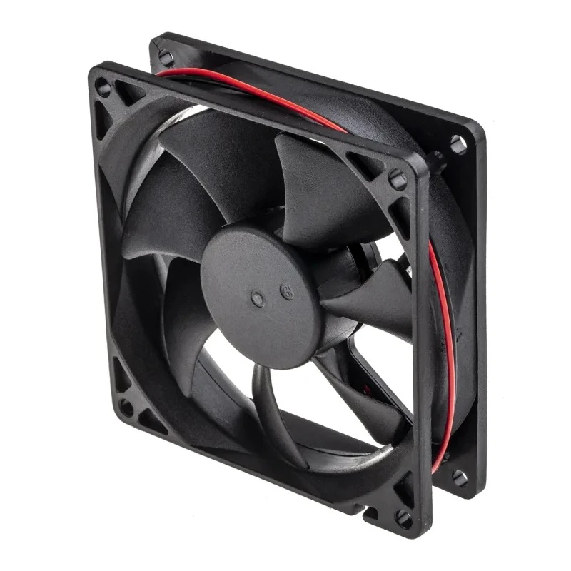 RS PRO Axial Fan 24V DC 66.3 m³/h Air Flow 1.9 W Power 2100 RPM Ball Bearing Square Frame 92.5 mm RS PRO 541-5312