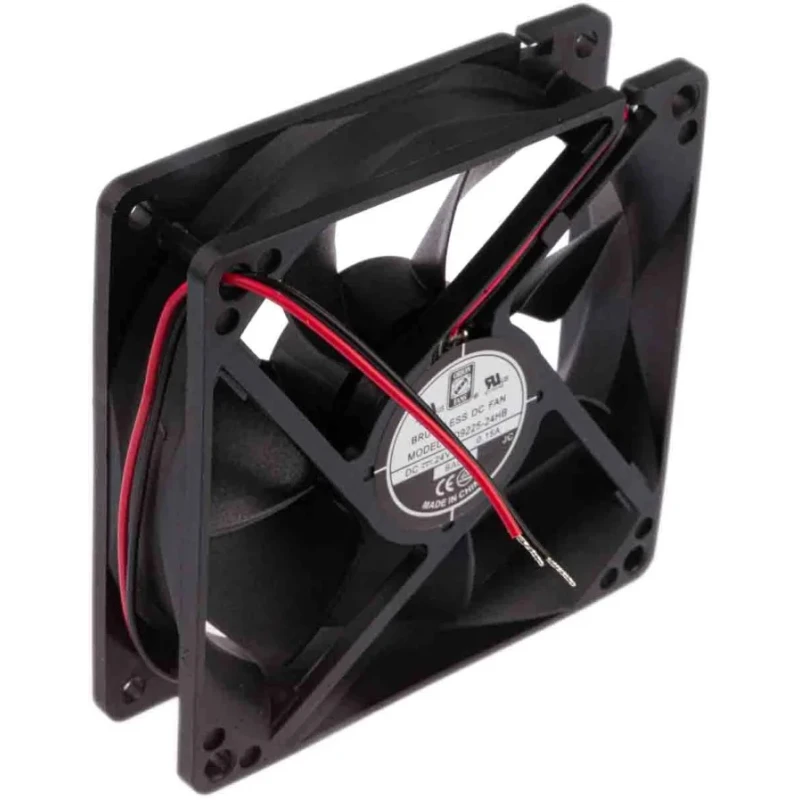 RS PRO Axial Fan 24V DC 3.6W 140mA Max 90 m³/h 92.5 mm Square Frame Ball Bearing 541-5334