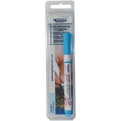 MG Chemicals Silver Grey Acrylic Conductive Lacquer Pen 5 ml for Remote Control, PCB, Mixing Board, Keyboards, Game 842AR-P