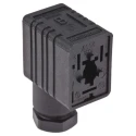 Hirschmann GM Series 2P+E DIN 43650 B Solenoid Valve Connector, Screw Termination, Tin Plated 934456100 GM 216 NJ schwarz