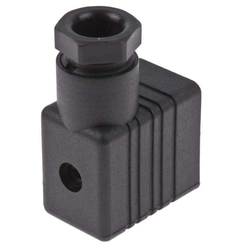 Hirschmann GM Series 2P+E DIN 43650 B Solenoid Valve Connector, Screw Termination, Tin Plated 934456100 GM 216 NJ schwarz