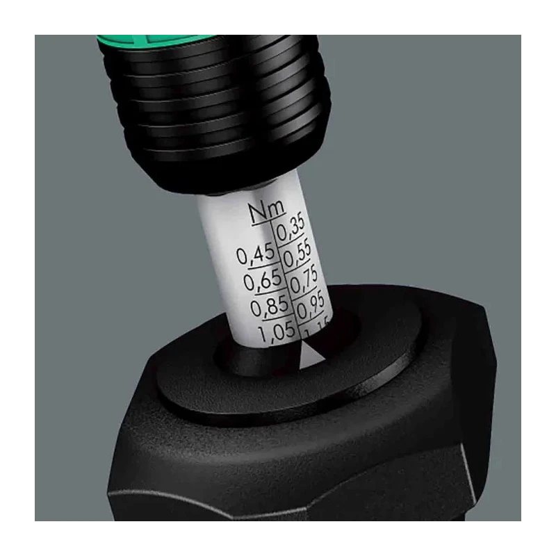 Wera Adjustable Torque Screwdriver 1.2 To 3 Nm 1/4 in Drive ±6% Accuracy 05074701001