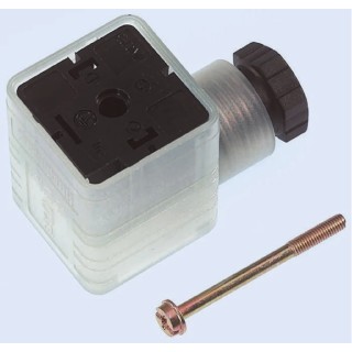 Hirschmann GDML 2P+E DIN 43650 A Solenoid Valve Connector Indicator Light, 250V 8A 934425002 GDML 2016 LED 230 YE black