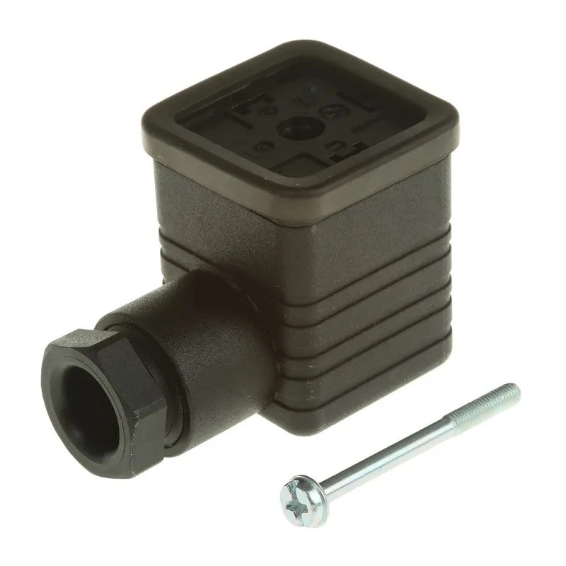 Hirschmann GDML 2P+E DIN 43650 A Solenoid Valve Connector 250V 934407100 GDML 2016 GB 1 black