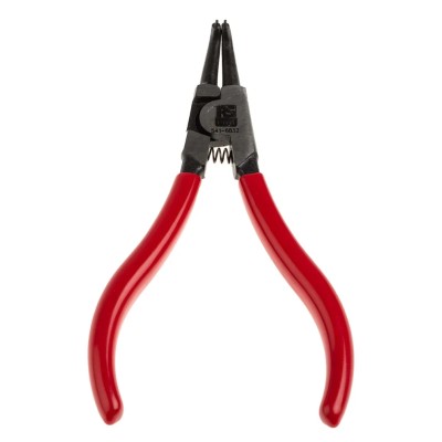 RS PRO 1-Piece Circlip Plier, 125mm Overall Length, 26mm Bent Jaw, Vinyl and Chrome Molybdenum Alloy Steel Handles 541-6832