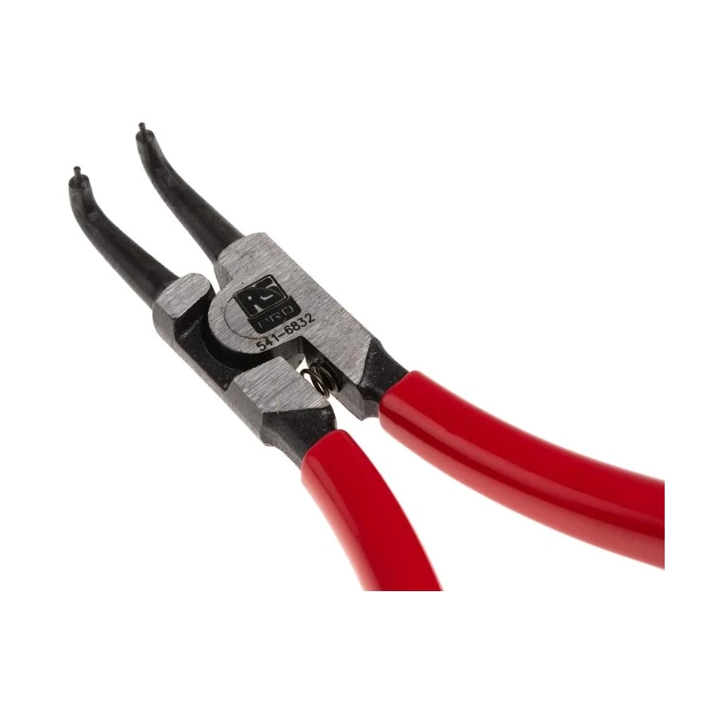 RS PRO 1-Piece Circlip Plier, 125mm Overall Length, 26mm Bent Jaw, Vinyl and Chrome Molybdenum Alloy Steel Handles 541-6832