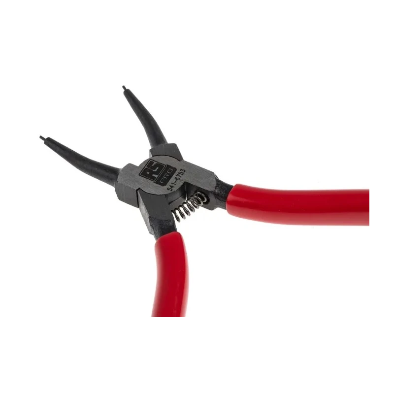 RS PRO 1-Piece Internal Circlip Plier, 135mm Overall Length, 31mm Jaw, Chrome Molybdenum Steel, PVC Handle 541-6753