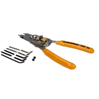 RS PRO 5-Piece Adjustable Steel Circlip Plier Set with Comfort Grip Handles, Chrome Finish, Circlip Size Range 6.4 541-7267
