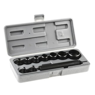 RS PRO 10-Piece Wad Punch Set with 32mm Shank, Interchangeable Heads, Heat Treated, Durable Plastic Case 541-7223