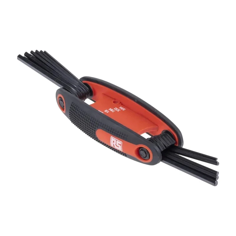 RS PRO 33 Piece L Imperial, Metric Hex Key Set Hex Size 1.5 to 10 mm Alloy Steel 541-7324