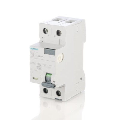 Siemens 5SV3 Series Residual Current Circuit Breaker 16A 2-Pole 30mA Type A 0.8kA 230V AC 5SV3311-6