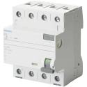 Siemens Residual Current Circuit Breaker 40A 4-Pole 30 mA Type A 0.8 kA 400V AC 5SV3344-6KL