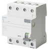 Siemens Residual Current Circuit Breaker 40A 4-Pole 30 mA Type A 0.8 kA 400V AC 5SV3344-6KL