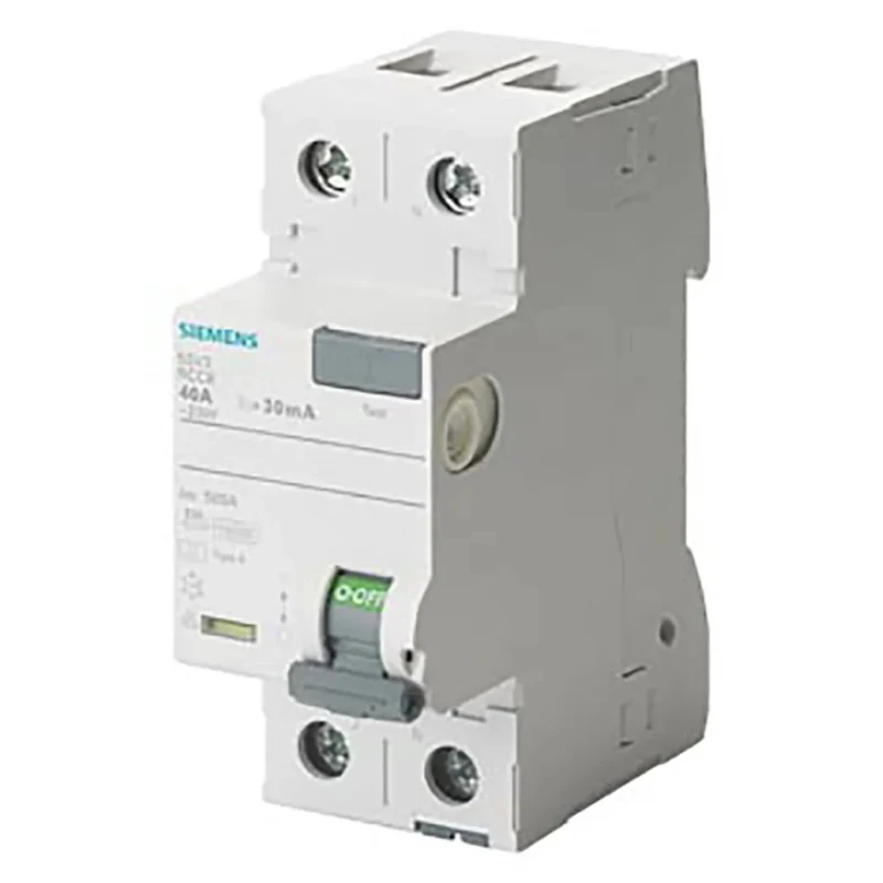 Siemens Residual Current Circuit Breaker 5SV3 Series, 25A, 2-Pole, 300mA Trip Sensitivity, Type A, 0.8kA Breaking 5SV3612-6