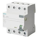 Siemens 5SV3 Series Residual Current Circuit Breaker, 63A, 4-Pole, 300 mA, Type A, 0.8 kA Breaking Capacity, 400V 5SV3646-6