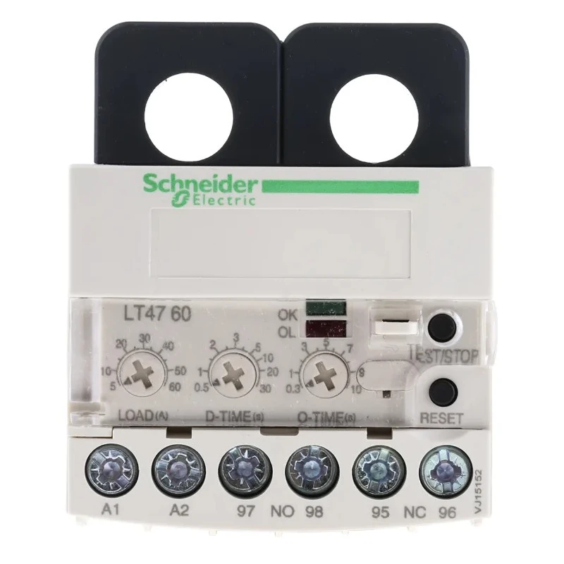 Schneider Electric LT47 Overload Relay 1 NO/1 NC 5A–60A FLC 60A Contact Rating 55W LT47