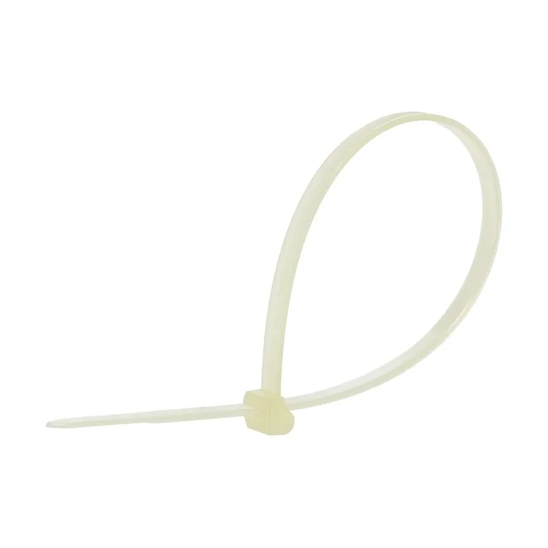 HellermannTyton Outside Serrated Cable Tie, Natural Polyamide 66, 200 mm Length x 4.6 mm Width 118-05059 T50ROS-PA66HS-NA