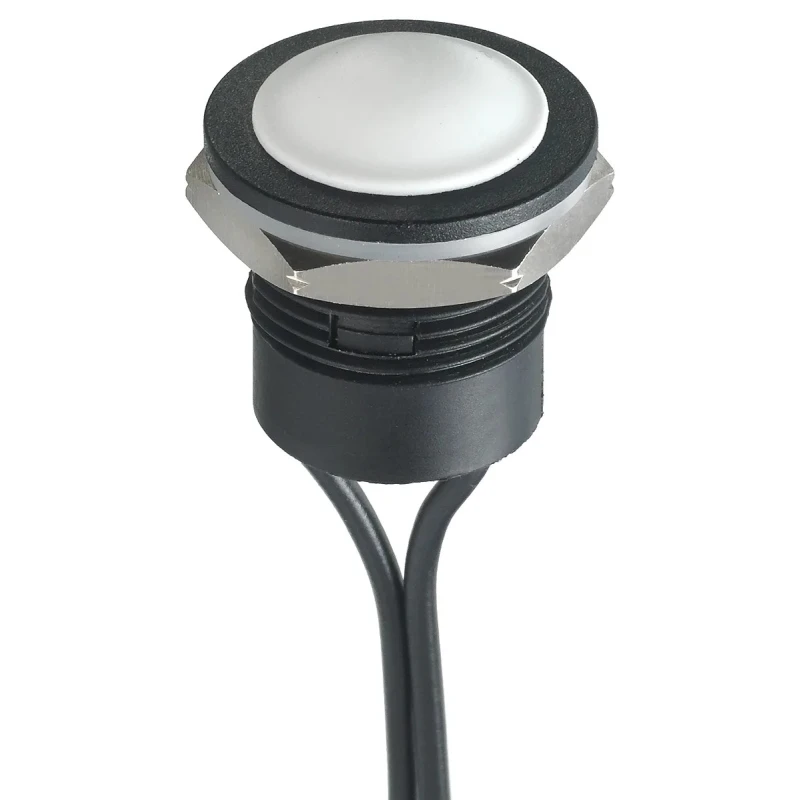 APEM IA Series Push Button Switch Momentary SPST Panel Mount 16.2 mm Cutout IP65 IP67 24 V dc IAR3F1700