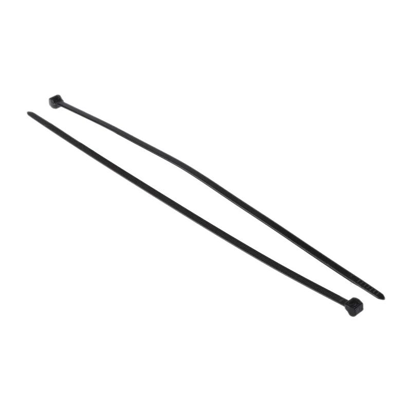 HellermannTyton Cable Tie Non-Releasable, 245 mm Length x 4.6 mm Width, Black Polyamide 66 118-00018 T50MOS-PA66HS-BK