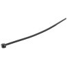HellermannTyton Non-Releasable Cable Tie 100 mm x 2.5 mm, Black Polyamide 66, 80N Tensile Strength 118-00030 T18ROS-PA66HS-BK