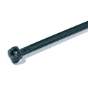 HellermannTyton Non-Releasable Cable Tie 100 mm x 2.5 mm, Black Polyamide 66, 80N Tensile Strength 118-00030 T18ROS-PA66HS-BK