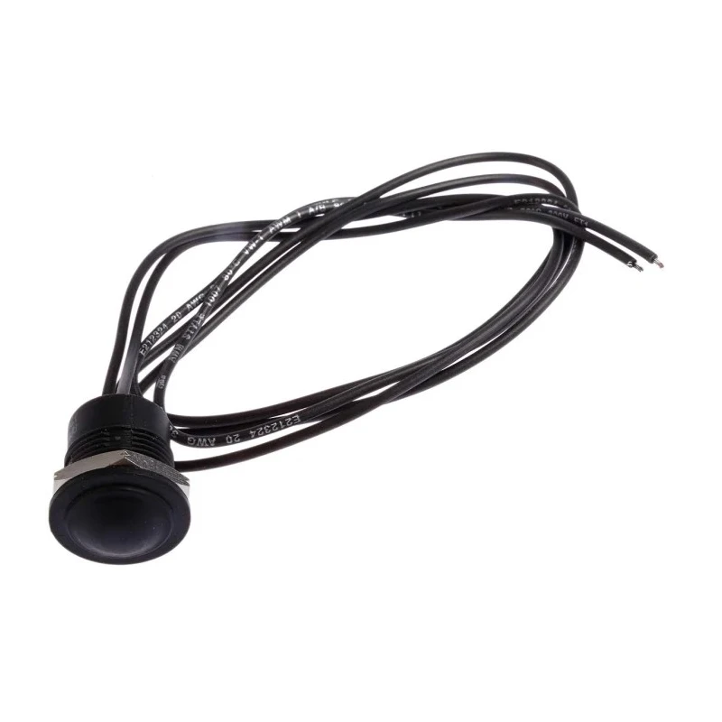 APEM IA Series Momentary Push Button Switch Panel Mount SPST IP65 IP67 16.2 mm Cutout 24 V dc IAR3F1200