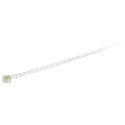 HellermannTyton Non-Releasable Cable Tie 100 mm Length x 2.5 mm Width, Natural Polyamide 66 118-00034 T18ROS-PA66HS-NA