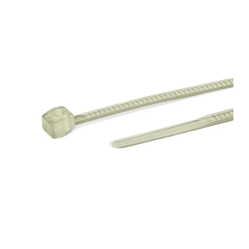 HellermannTyton Non-Releasable Cable Tie 100 mm Length x 2.5 mm Width, Natural Polyamide 66 118-00034 T18ROS-PA66HS-NA