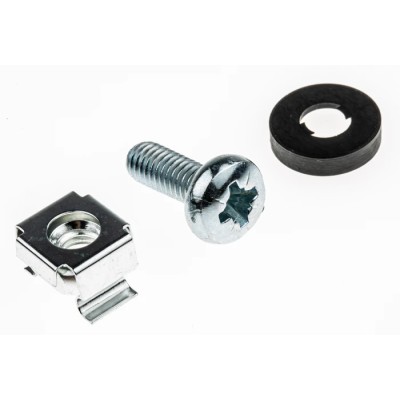 RS PRO Nylon 10 Piece Cross Drive Nut & Washer Kit M6 Pan Head Machine Screw 16mm Length 542-5410