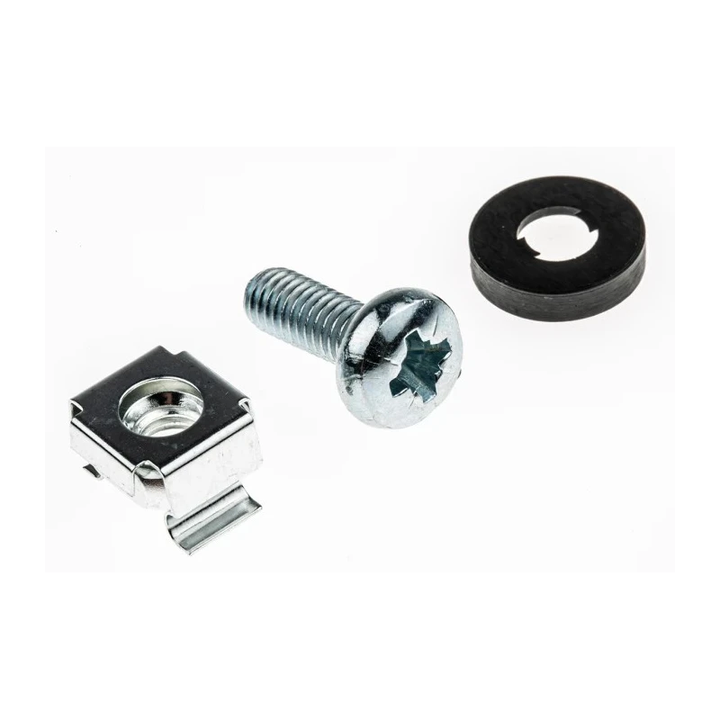 RS PRO Nylon 10 Piece Cross Drive Nut & Washer Kit M6 Pan Head Machine Screw 16mm Length 542-5410