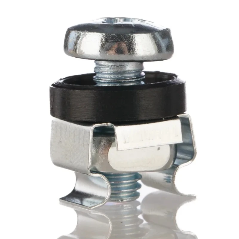 RS PRO Nylon 50 Piece Cross Drive Nut & Washer Kit with M6 Machine Screws, Pan Head, Cage Nuts, and Cup Washers 542-5426