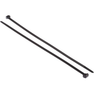 HellermannTyton Non-Releasable Cable Tie Black Polyamide 66 200 mm x 4.6 mm Tensile Strength 225N 118-05050 T50ROS-PA66HS-BK