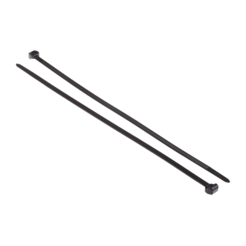 HellermannTyton Non-Releasable Cable Tie Black Polyamide 66 200 mm x 4.6 mm Tensile Strength 225N 118-05050 T50ROS-PA66HS-BK