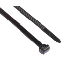 HellermannTyton Non-Releasable Cable Tie Black Polyamide 66 200 mm x 4.6 mm Tensile Strength 225N 118-05050 T50ROS-PA66HS-BK
