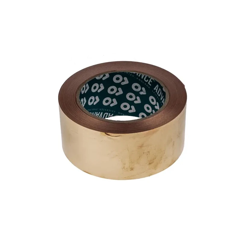 Advance Tapes Non-Conductive Metallic Tape Copper Foil 50mm x 33m 155°C Max AT525