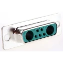 Amphenol Communications Solutions DW 7 Way Straight Crimp D-Sub Connector, Socket Contact Female, 300V, 5A DA7W2SA00LF