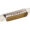 Amphenol Communications Solutions 25 Way Straight 2.76 mm Pitch Panel Mount D-Sub Connector, Standard Male DB25P064HTXLF