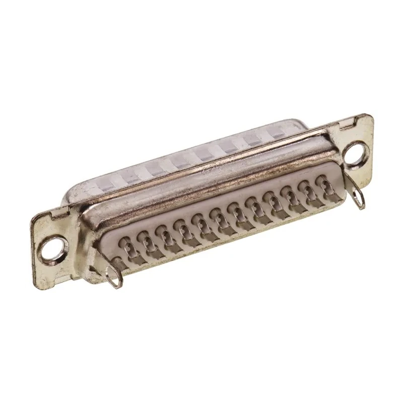Amphenol Communications Solutions 25 Way Straight 2.76 mm Pitch Panel Mount D-Sub Connector, Standard Male DB25P064HTXLF